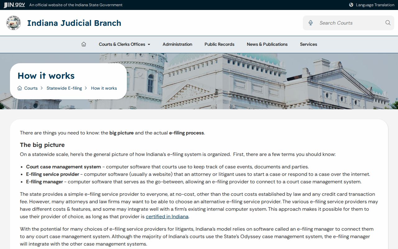 How Indiana e-filing moves Walton case filings into the court system